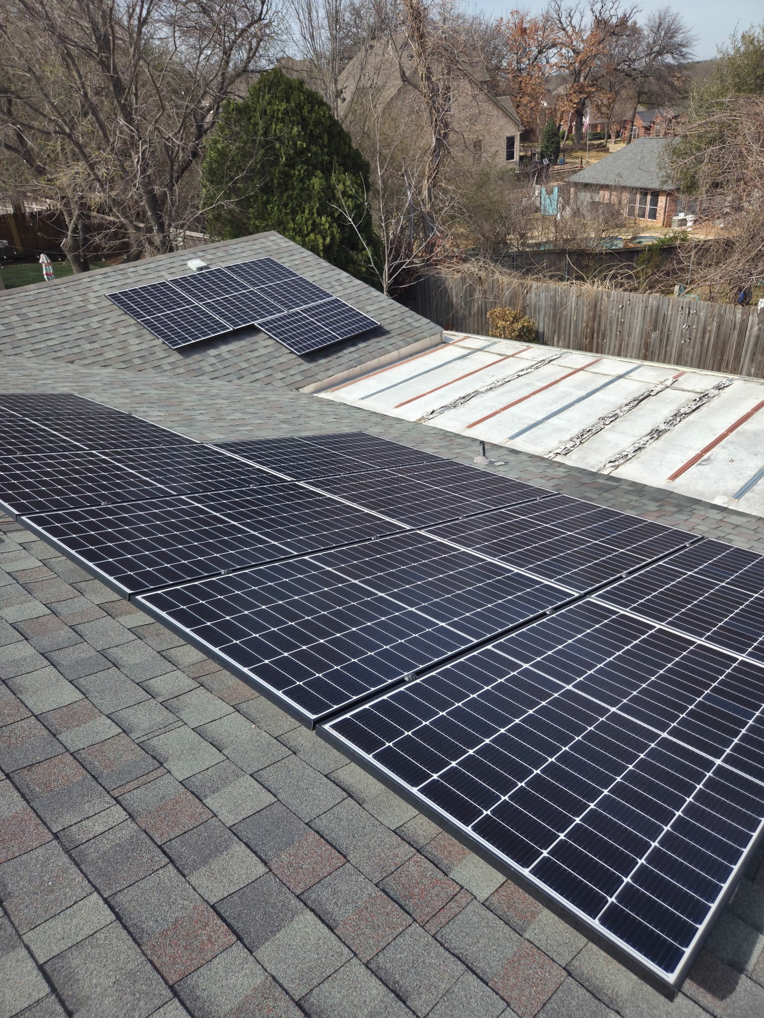  Sun Day Solar Panel Services LLC. team completing solar panel performance testing in Addison, Texas